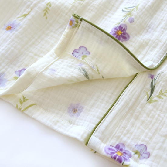 2025 Japanese Spring/Summer New Women's Pajama Set 100% Cotton Crepe Long Sleeve Two Piece Thin Home Fury Pajamas Ladies 2025 Japanese Spring/Summer New Women's Pajama Set 100% Cotton Crepe Long Sleeve Two Piece Thin Home Fury Pajamas Ladies