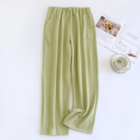 2025 Japanese New Autumn/Winter Couple Sleeper Pants, Men's and Women's Striped Home Sleeper Pants, Velvet Loose Large Pants 2025 Japanese New Autumn/Winter Couple Sleeper Pants, Men's and Women's Striped Home Sleeper Pants, Velvet Loose Large Pants