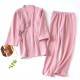 2025 Japanese Kimono Set 100%Cotton Pajamas Two-piece Couple Yukata Loose Men's And Women's Sweat Steaming Suit Home Service Set 2025 Japanese Kimono Set 100%Cotton Pajamas Two-piece Couple Yukata Loose Men's And Women's Sweat Steaming Suit Home Service Set