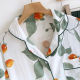 2025 Japanese Summer New Women's Pajama Set Short Sleeve+Long Pants Two piece Set 100%Cotton Thin Cardigan Home Furnishing Fresh 2025 Japanese Summer New Women's Pajama Set Short Sleeve+Long Pants Two piece Set 100%Cotton Thin Cardigan Home Furnishing Fresh