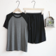 Modal summer pajamas for men thin section loose short sleeve shorts can be worn outside sports home service suit men sleepwear Modal summer pajamas for men thin section loose short sleeve shorts can be worn outside sports home service suit men sleepwear