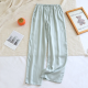 2025 New Summer Couple Sleeping Pants Gongsatin Viscous Fiber Men's and Women's Sleeping Pants Thin Large Loose Home Pants 2025 New Summer Couple Sleeping Pants Gongsatin Viscous Fiber Men's and Women's Sleeping Pants Thin Large Loose Home Pants