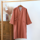 2025 New Japanese Kimono Robe Spring/Summer Couple Nightgown100% Cotton Large Bathrobe Men's and Women's Mid length Home Pajamas 2025 New Japanese Kimono Robe Spring/Summer Couple Nightgown100% Cotton Large Bathrobe Men's and Women's Mid length Home Pajamas