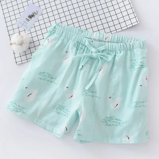 Women Cotton Shorts Double Gauze Home Pajama Pants Sleep Bottoms Summer Casual Beach Pants Sleep Wear Lounge Pajama Shorts Women Cotton Shorts Double Gauze Home Pajama Pants Sleep Bottoms Summer Casual Beach Pants Sleep Wear Lounge Pajama Shorts