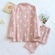 2025 New Spring and Autumn Pajama Set Women's 100% Cotton Long Sleeve Pants Two Piece Love Lovely Sweet Home Furnishing Set 2025 New Spring and Autumn Pajama Set Women's 100% Cotton Long Sleeve Pants Two Piece Love Lovely Sweet Home Furnishing Set