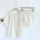 2025 Japanese New Women's Pajama Set 100% Pure Cotton Crepe Short sleeved Shorts Two piece Loose and Cute Home Fury Sleepwear 2025 Japanese New Women's Pajama Set 100% Pure Cotton Crepe Short sleeved Shorts Two piece Loose and Cute Home Fury Sleepwear